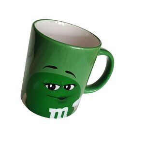 Green M&M Coffee Mug 2020, Eat Your Heart Out Darling, Ceramic 12oz, Friend Gift